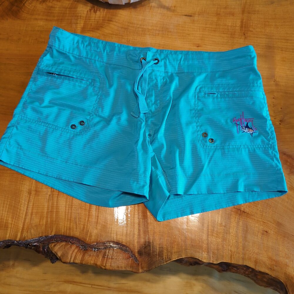 Guy Harvey Teal Athletic Swim Shorts